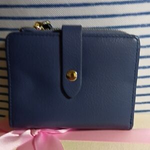 Blue Leather Wallet